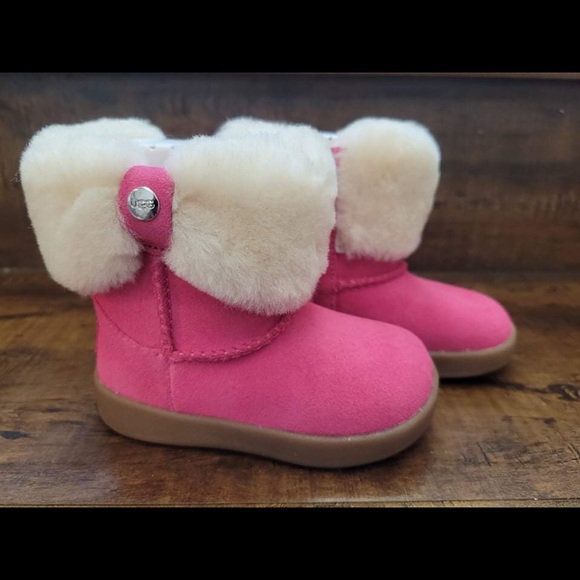 UGG Australia Toddler Pink MALLYA boot size 0/1 infant 0-6 mo - Picture 3 of 14
